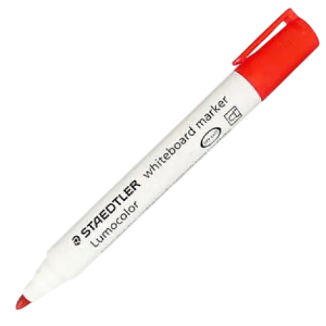 [351-2] Marqueur pour Tableau Blanc STAEDTLER Lumocolor 351 Rond Rouge
