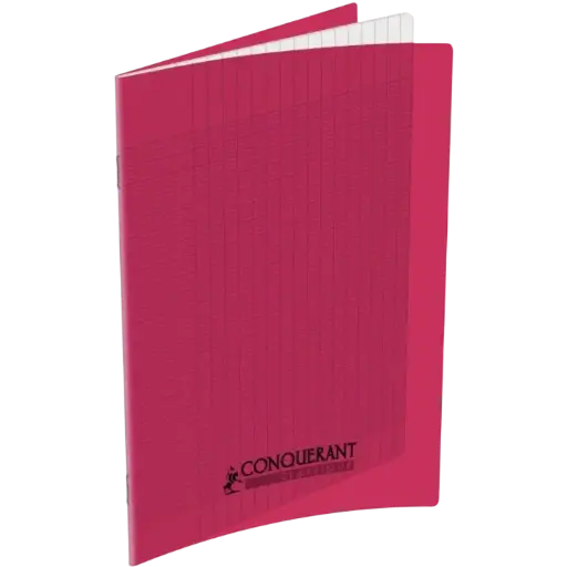 [400002773] Cahier Pique CONQUERANT Séyès 96 Pages A4 90g Couverture en PP Rose