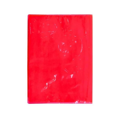 [41032] Protège Cahier GOLDEN Cristal A5 PF Rouge