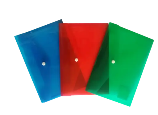 [44101] Pochette Enveloppe à Bouton en PP C4 Multi-Couleurs 