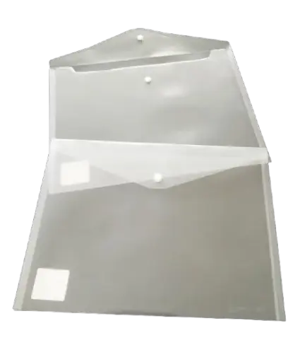 [44200] Pochette Enveloppe à Bouton en PP FC  Transparent