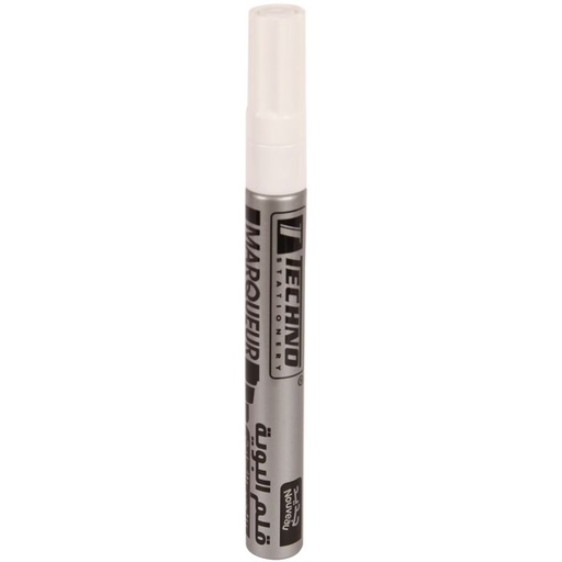 [4518] Marqueur Permanent TECHNO Blanc Multi-Surface