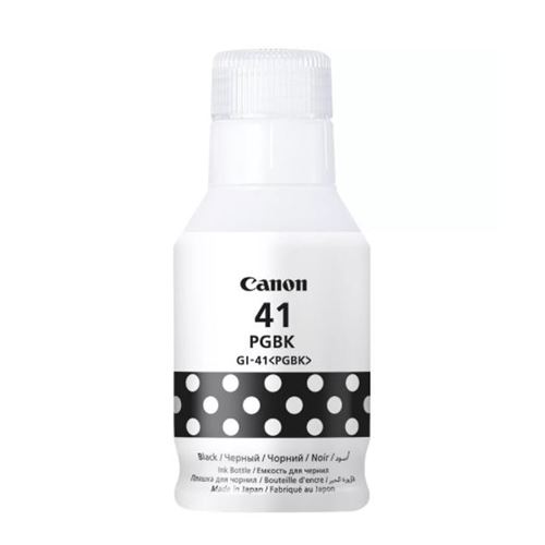 [4528C001AA] Bouteille D'encre CANON GI-41 PGBK Noir 135ml Pour Imprimantes Pixma G1420 G2420 G2460 G3420 G3460