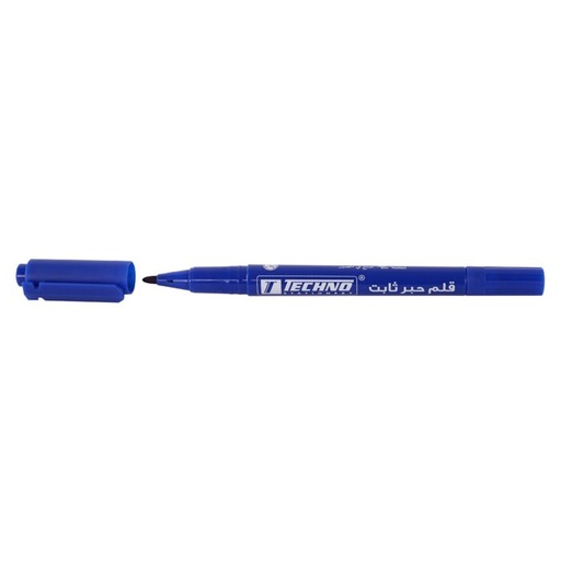 [5170] Marqueur TECHNO Double Tête Pour CD/DVD Bleu
