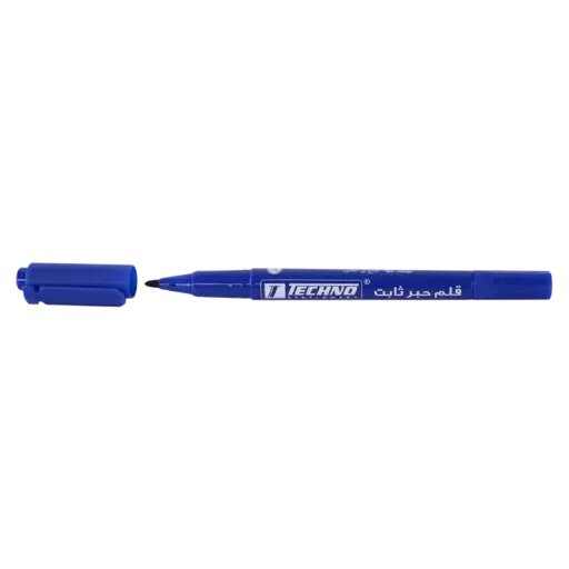 [5170] Marqueur TECHNO Double Tête Pour CD/DVD Bleu