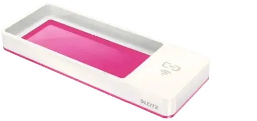 [53651023] Plumier LEITZ WOW Dual Rose et Blanc avec Chargeur à Induction 