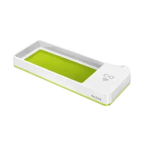 [53651064] Plumier LEITZ WOW Dual Vert et Blanc avec Chargeur à Induction  