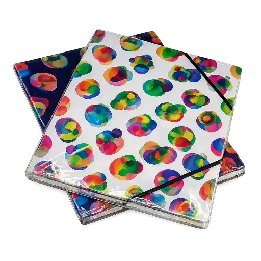 [56164E] Chemise à Rabat EXACOMPTA en PP Motif 3D Multi-Couleurs 