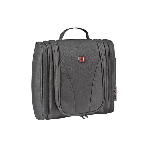 [604599] Trousse de Toilette SWISSGEAR-WENGER Multi Pochettes Water-Résistant Crochet de Suspension 6L Noir