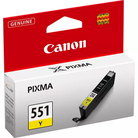 [6511B001] Cartouche D'encre CANON CLI-551Y Yellow Pour Imprimantes Pixma MG5650