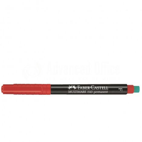[65421] Marqueur Permanent FABER CASTELL Coupé Rouge