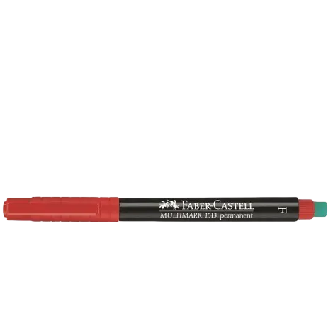 [65421] Marqueur Permanent FABER CASTELL Coupé Rouge