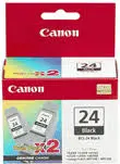 [6881A009AB] Pack de 2 Cartouches D'encre CANON BCI-24BK Noir pour Imprimantes S200 , S300