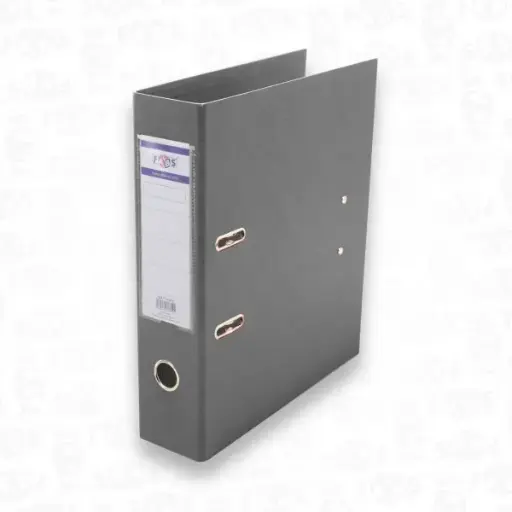 [34200-6] Classeur Chrono FABS A4+ en PP Avec Perforateur Gris  