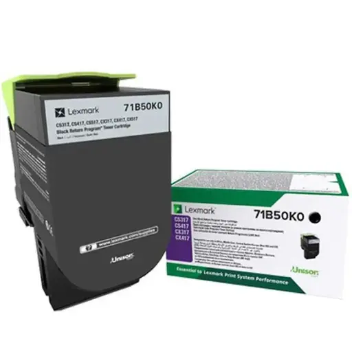 [71B50K0] Toner Lexmark Noir Pour imprimantes CS317dn  CS417dn CS517DE CX317dn  CX417dn  CX517de  3000 pages