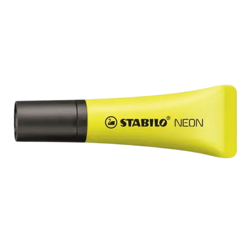 [72/24] Marqueur Fluorescent STABILO Néon en Biseau Jaune