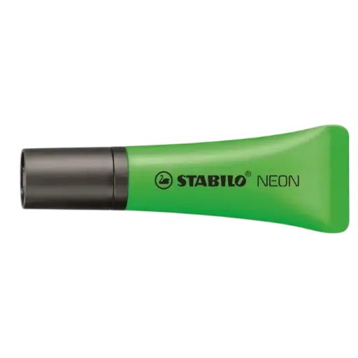 [72/33] Marqueur Fluorescent STABILO Néon en Biseau Vert