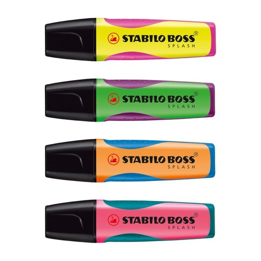 [75/60-1/75/30-1] Marqueur Fluorescent STABILO SPLASH en Biseau Multi-Couleurs