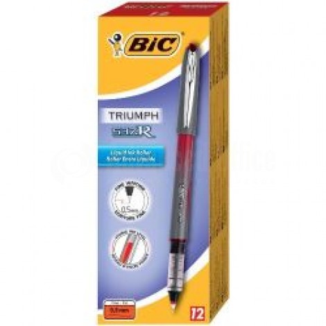 [8124291] Stylo Roller BIC 537R Rouge