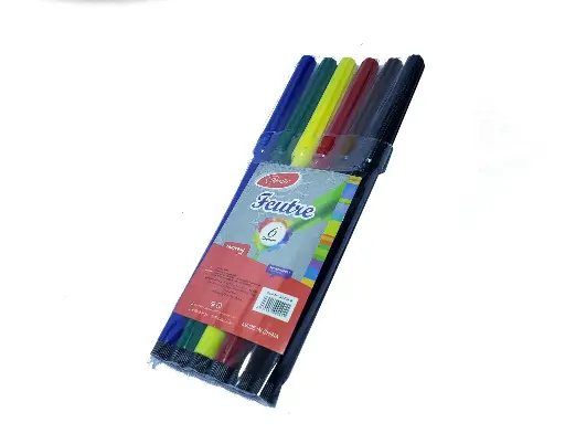 [82204-6] Feutre De Coloriage GOLDEN Pochette de 6 Couleurs 
