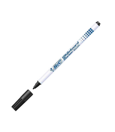 [841842] Marqueur Feutre BIC Velleda 1721 09 Pointe fine 1.5mm Noir pour ardoise