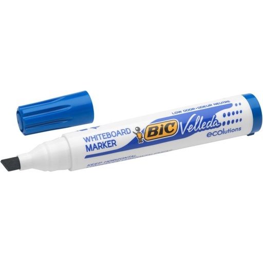 [904947] Marqueur Tableau Blanc BIC Velleda 1751 en Biseau Bleu