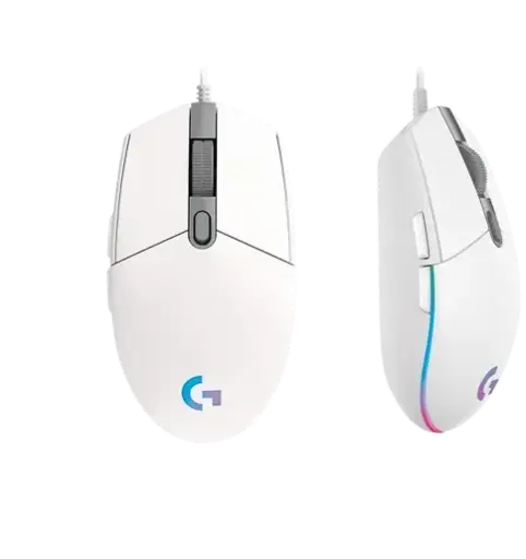 [910-005824] Souris Gaming LOGITECH G102 Lightsync Optique 6 Boutons Filaire USB Blanc