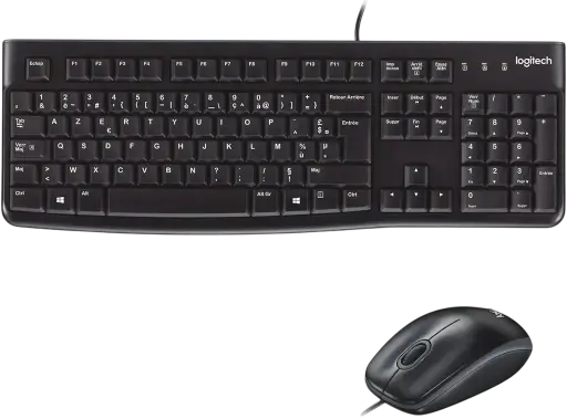 [920-002539] Kit Clavier et Souris Optique LOGITECH FILAIRE MK120 AZERTY