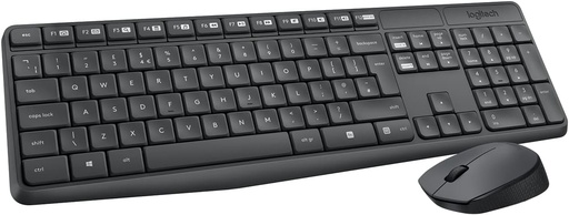 [920-007907] Kit clavier souris Sans fil LOGITECH MK235 AZERTY Noir