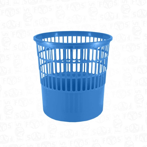 [47111] Corbeille à Papier FABS en PP 11L Ronde Multi-Couleurs Pastel