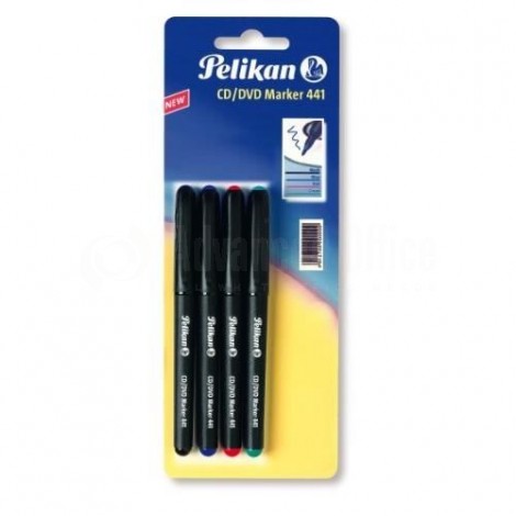 [943597] Marqueur PELIKAN Pour CD/DVD Jeu de 4 Couleurs