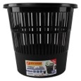 [9531] Corbeille à Papier TECHNO en PP 11L Ronde Noir