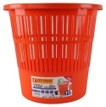 [9532] Corbeille à Papier TECHNO en PP 11L Ronde Orange