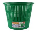 [9534] Corbeille à Papier TECHNO en PP 11L Ronde Vert