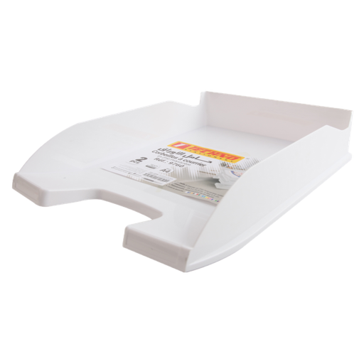 [9760] Bac à Courrier TECHNO en Plastique Opaque Blanc