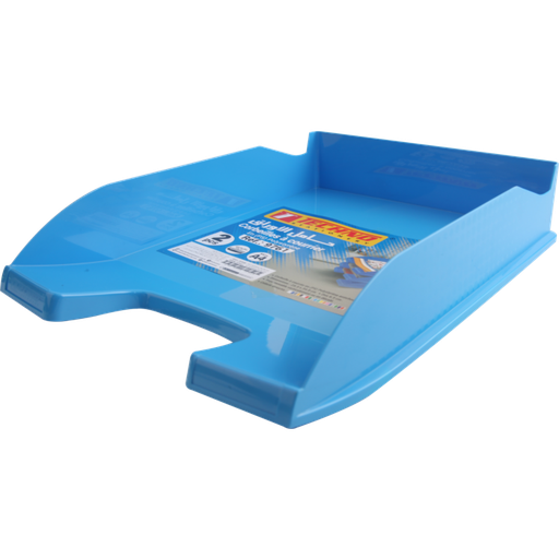 [9761] Bac à Courrier TECHNO en Plastique Opaque Bleu
