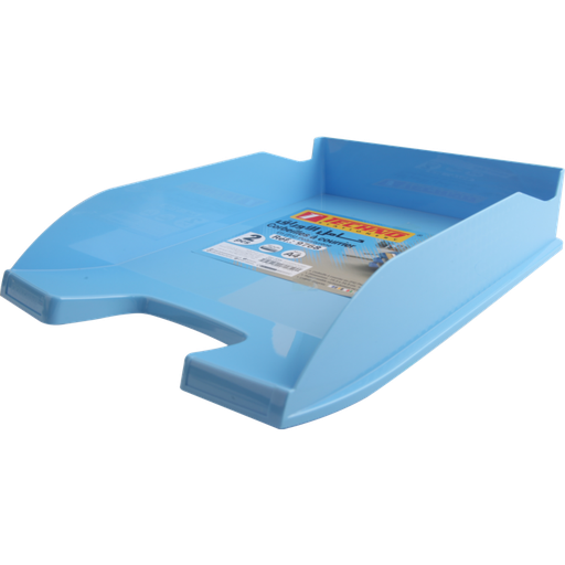 [9768] Bac à Courrier TECHNO en Plastique Opaque Bleu Pastel
