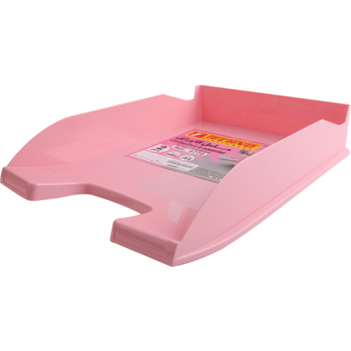 [9772] Bac à Courrier TECHNO en Plastique Opaque  Saumon Pastel