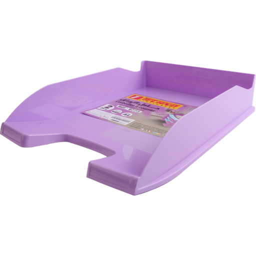 [9773] Bac à Courrier TECHNO en Plastique Opaque Violet Pastel