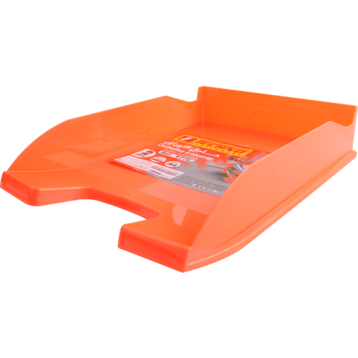 [9776] Bac à Courrier TECHNO en Plastique Opaque Orange Fluo