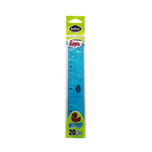 [B-0028] Règle Scolaire BILIM 20cm Transparent Flexible