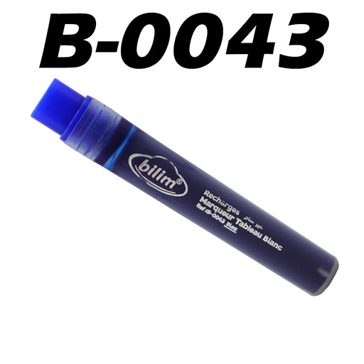 [B-0043] Recharge Marqueur pour Tableau Blanc BILIM B-0043 Bleu