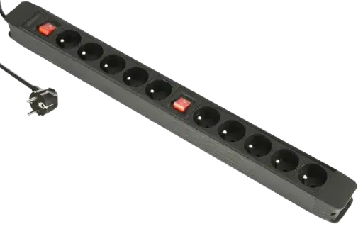 [BM539300] Multiprise SIMON brico 10 prises 1,50m Noir