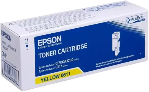 [C13S050611] Toner EPSON 0611 Yellow Pour Imprimantes AL-C1700 C1750 CX17