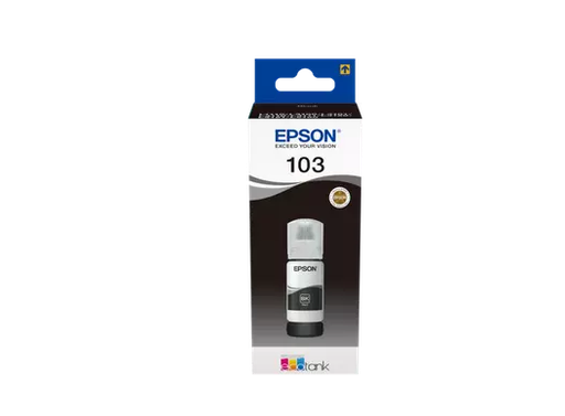[C13T00S14A] Bouteille D'encre EPSON 103 EcoTank  Noir Pour Imprimantes EcoTank L5190 L3160 L3156 L3151 L3150 L3111 L3110 L1110