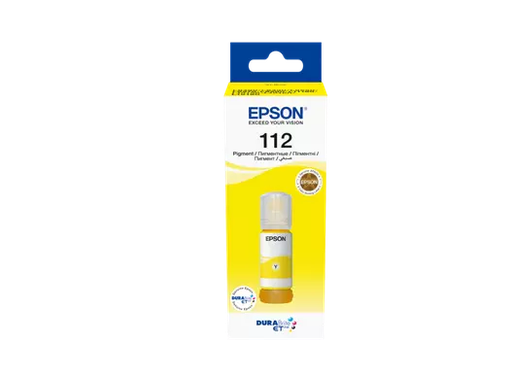 [C13T06C44A] Bouteille d'Encre EPSON EcoTank 112 Yellow pour Imprimantes EcoTank Jet d'Encre L11160 L15150 L15160 L6550 L6570 L6580 M15140