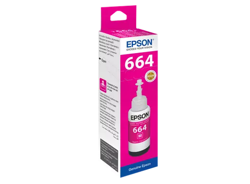 [C13T66434A] Bouteille D'encre EPSON T6643 Magenta  Pour ITS L110 L130 L210 L220 L300 L355 L365 L1300