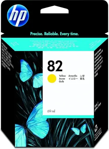 [C4913A] Cartouche D'encre HP 82 Yellow pour Imprimantes Designjet 500 510 800 820