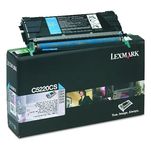 [C5220CS] Toner LEXMARK C5220CS Cyan Pour C522 524 530 532 534 3 000 pages