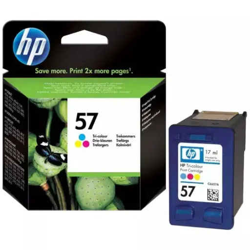 [C6657AE] Cartouche D'encre HP 57 Couleur CMY pour Imprimantes Deskjet 450cbi 5550 5551 5552 Officejet 6110 PhotoSmart 100 130 230 7150 7350  7550 Printers PSC 2105 2108 2110 2115 2150 2210